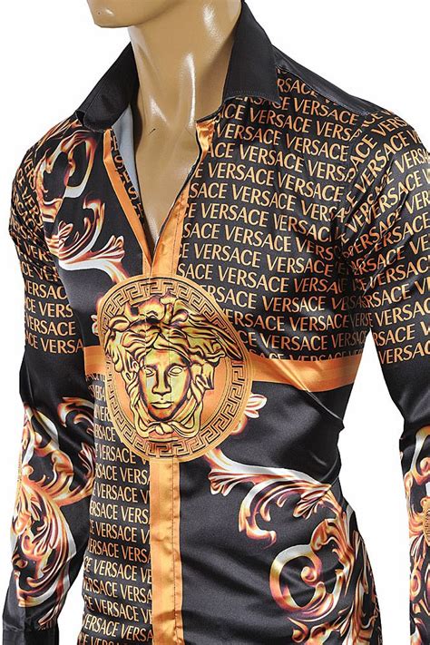 wit versace shirt heren|Men's Designer Clothes .